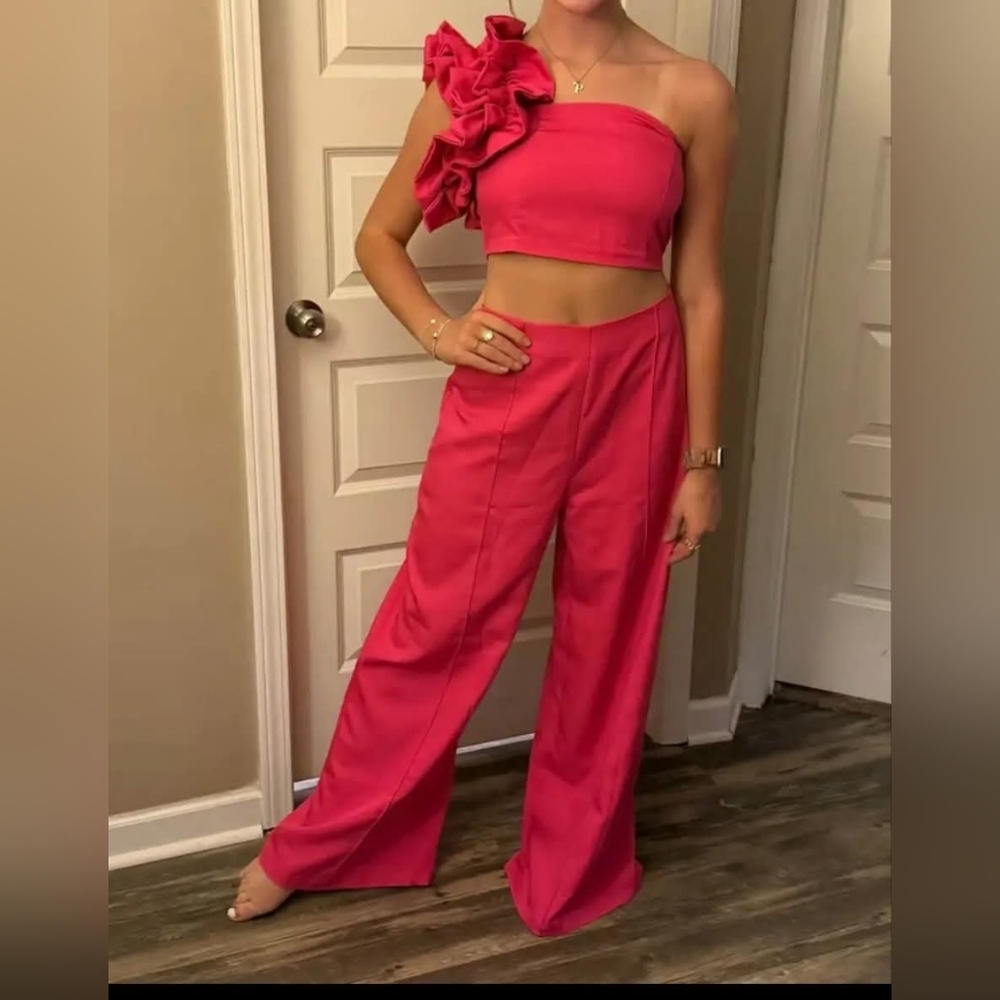 Elegant Pink Women's Jumpsuit